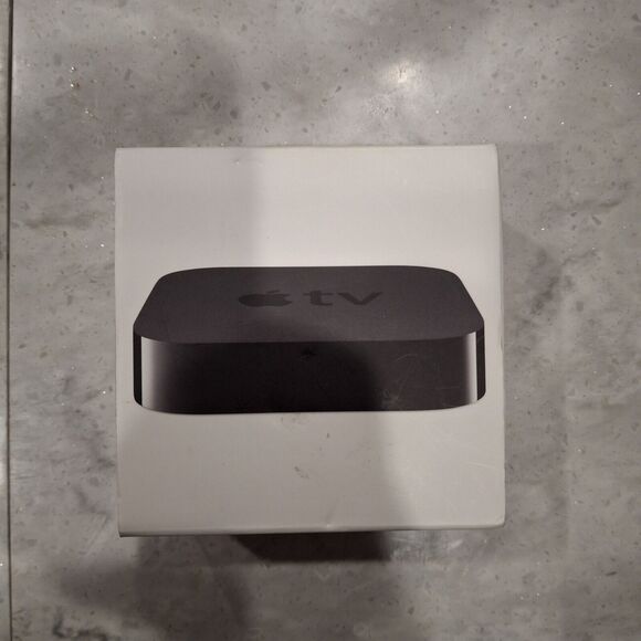 Apple TV MC572LL/A Model A 1378 Black With Remote Tested And Works - Picture 1 of 9